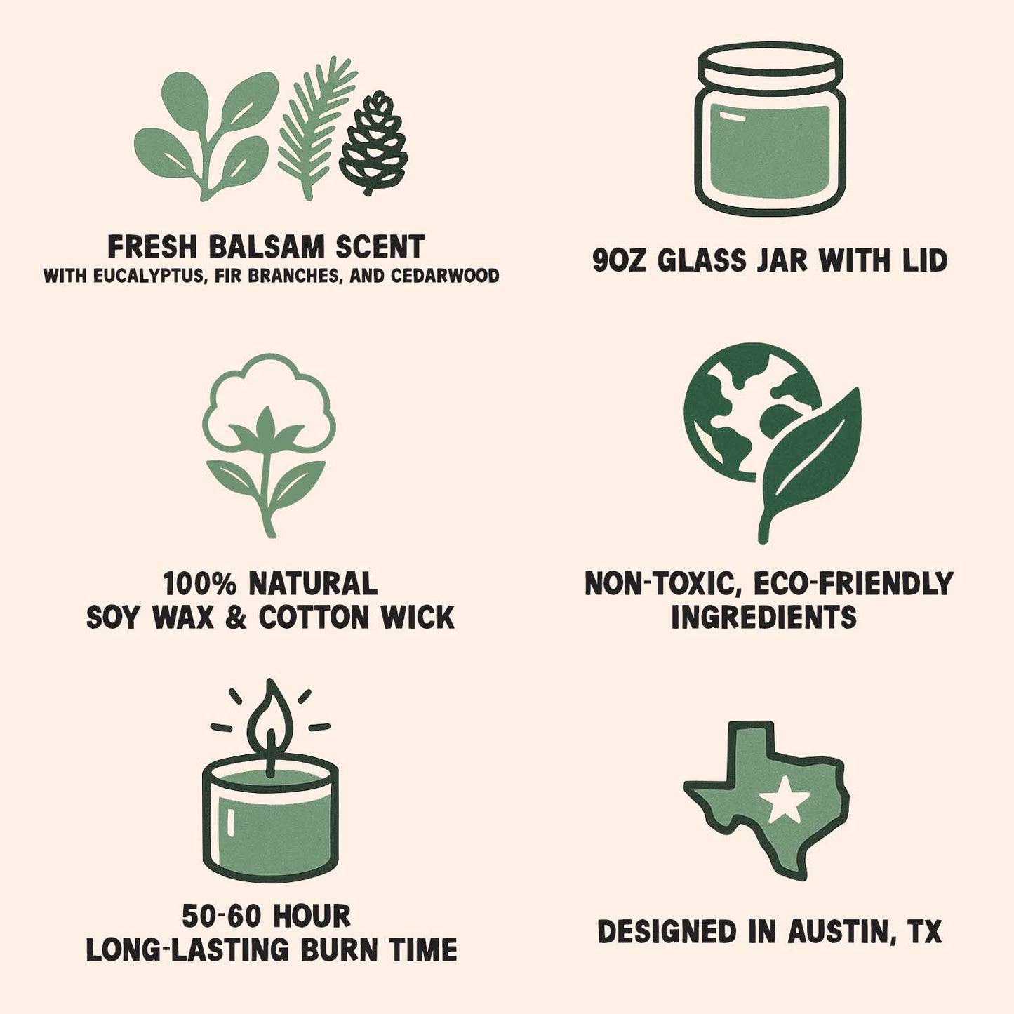 Fetch is Happening - Fresh Balsam 9oz Soy Candle